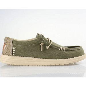 Hey Dude Wally Workwear Ανδρικά Sneakers Χακί 43084-3YT Hey Dude Wally Workwear Ανδρικά Sneakers Χακί 43084-3YT