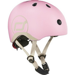 Scoot & Ride Rose Παιδικό Κράνος Ποδηλάτου Πόλης / BMX / Dirt με Led Ροζ