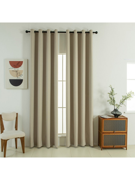 Beauty Home Κουρτίνα Συσκότισης με Τρουκς 140x270 Soft Art 8391 Beige