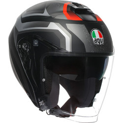 AGV Irides Zurigo Matt Black Grey Κράνος Μηχανής Jet 1500gr