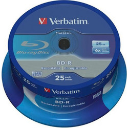 Verbatim 43837 Εγγράψιμα BD-R 6x 25GB Cake Box 25τμχ