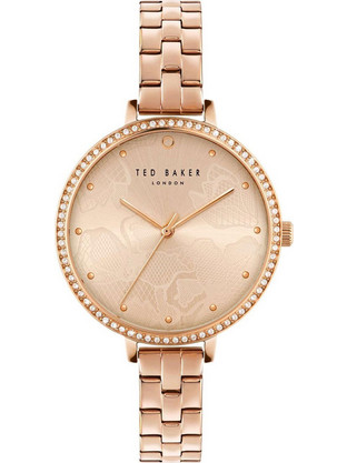 Ted Baker Γυναικείο Ρολόι με Ροζ Χρυσό Μεταλλικό Μπρασελέ BKPDSS304