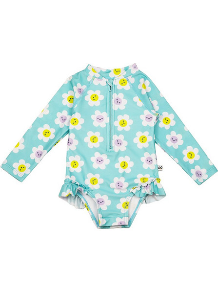 Zoocchini Daisy Αντηλιακό UV Βρεφικό Μαγιό Ολόσωμο για Κορίτσι Γαλάζιο ZOO12601