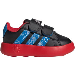 Adidas Spider-Man Grand Court Παιδικά Sneakers Μαύρα Κόκκινα JQ7828