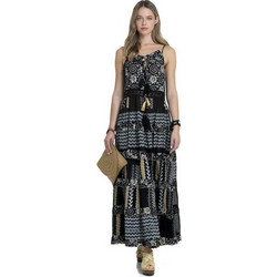 MiandMi Maxi Καλοκαιρινό Βραδινό Φόρεμα Μαύρο 54090