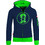 Trollkids Παιδική Ζακέτα Φούτερ με Κουκούλα και Φερμουάρ Navy Μπλε Lime 139-100