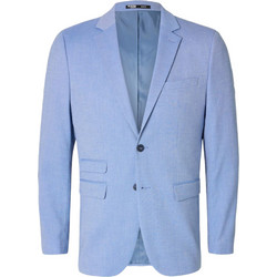 Selected Καλοκαιρινό Ανδρικό Blazer Υφασμάτινο με Στενή Εφαρμογή Γαλάζιο 16087868
