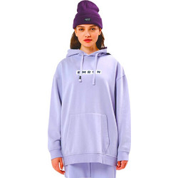 Emerson Γυναικείο Φούτερ Oversized με Κουκούλα & Τσέπες Λιλά 212.EW20.45