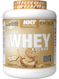 NXT Nutrition Pure Whey Deluxe Brilliantly Biscuity Πρωτεΐνη Ορού Γάλακτος 2.1kg