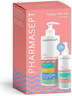Pharmasept Happy Hair Set Σαμπουάν 400ml & Lotion 150ml για Ψείρες