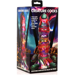 Creature Cocks Ovipositor Larva Dildo με Βεντούζα Πολύχρωμο