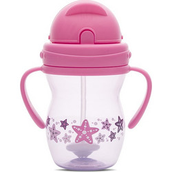 Lorelli Κύπελλο με Καλαμάκι & Λαβές Pink Purple 275ml