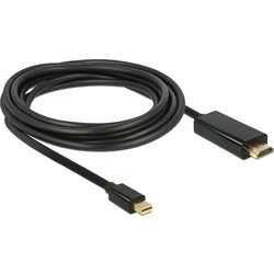 DeLOCK Καλώδιο Mini DisplayPort 1.1 to HDMI Male 1m Black 83698