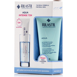 Rilastil Aqua Intense 72h Gel-Cream 40ml + Face Cleanser 50ml