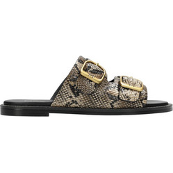 Mexx Rissa Δερμάτινα Γυναικεία Σανδάλια Μπεζ MI001607451W