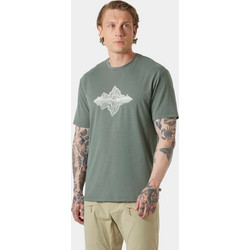 Helly Hansen Skog Recycled Graphic T-Shirt Trooper Ανδρικό Αθλητικό T-Shirt Ανθρακί 63082-485
