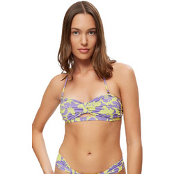 Minerva Bikini Top Strapless Floral Λιλά Κίτρινο 90-9295B-261