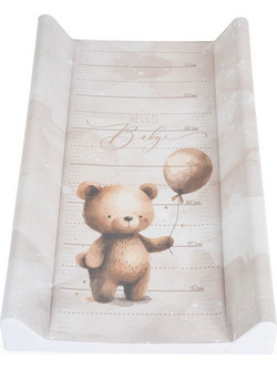 Cangaroo Hello Baby Σκληρή Αλλαξιέρα Μωρού Πλαστική 80x50cm Μπεζ