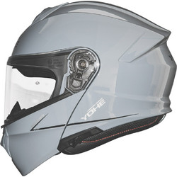 Yohe 935 SV Gloss Grey Κράνος Μηχανής Flip-Up 1600gr