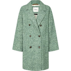 Pepe Jeans Camille Γυναικείο Ημίπαλτο Μάλλινο Οversized Βεραμάν PL402462-814