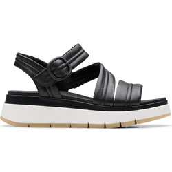 Clarks Tuscan Ανατομικές Καλοκαιρινές Γυναικείες Πλατφόρμες Χαμηλές Μαύρες 26181473