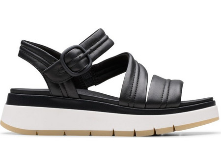 Clarks Tuscan Ανατομικές Καλοκαιρινές Γυναικείες Πλατφόρμες Χαμηλές Μαύρες 26181473