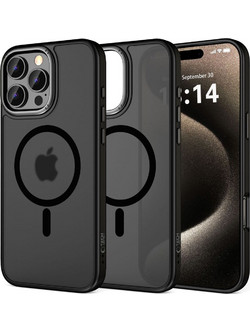 Tech-Protect MagEdge Back Cover Matte Black/Gunmetal (iPhone 16 Pro)