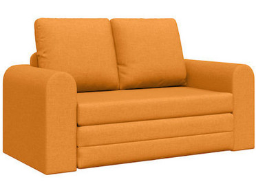 vidaXL Διθέσιος Καναπές Κρεβάτι Πορτοκαλί 148x71x83cm 4106681