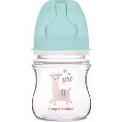 Canpol Βabies Easy Start Πλαστικό Μπιμπερό με Θηλή Σιλικόνης κατά των Κολικών 0+ Μηνών Llama Turquoise 120ml