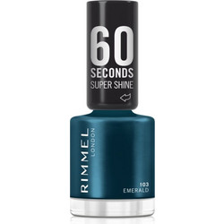 Rimmel 60 Seconds Super Shine 103 Emerald Gloss Βερνίκι Νυχιών Quick Dry 8ml