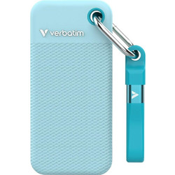 Verbatim Pocket 2TB Εξωτερικός Σκληρός Δίσκος SSD 2.5" USB 3.2 USB-C Black Polar Blue