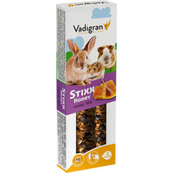 Vadigran Stixx Rabbit, Guinea Pig & Hamster with Honey 2x60gr