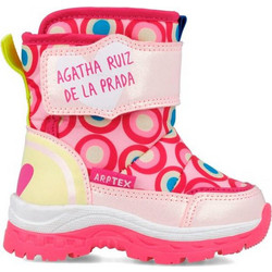 Agatha Ruiz De La Prada Παιδικές Μπότες Χιονιού Φούξια Αδιάβροχες με Σκρατς & Γούνα 251990-B032