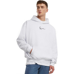 Karl Kani Small Signature Ανδρικό Φούτερ με Κουκούλα & Τσέπες Λευκό KM-HD021-002-01