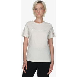 Champion Γυναικείο Αθλητικό T-Shirt Μπεζ 118382-WW056
