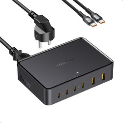 Voltme Revo 240 Βάση Φόρτισης με 2 Θύρες USB-A & 4 Θύρες USB-C 240W Quick Charge 3.0 & Power Delivery Black