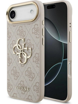 Guess Big Classic Logo Back Cover Pink/Gold (iPhone Air)
