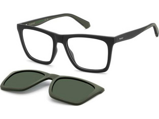 Polaroid Eyewear PLDD591/C 3OL Ανδρικός Σκελετός Γυαλιών Οράσεως με Clip-On Κοκάλινος Μαύρος