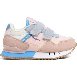 Pepe Jeans Παιδικά Sneakers Σομόν Γαλάζια PGS40018-128