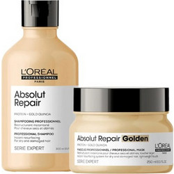 L'Oreal Professionnel Serie Expert Absolut Repair Σετ Περιποίησης Μαλλιών Golden Μάσκα 250ml + Σαμπουάν 300ml