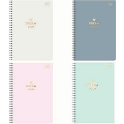 interDRUK Dream Book Σπιράλ Τετράδιο Ριγέ B5 60 Φύλλων 2 Θεμάτων Διάφορα Σχέδια 111172582