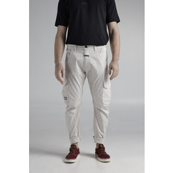 Cosi Ανδρικό Παντελόνι Cargo Joggers Ελαστικό Slim Εφαρμογή Λευκό 65-ORATTO