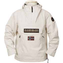 Napapijri Rainforest Ανδρικό Μπουφάν Χειμωνιάτικο Pullover Αδιάβροχο Λευκό NP0A4IB9N1J