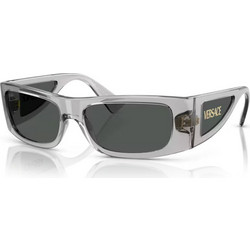 Versace VE4482 530587 Γυναικεία Γυαλιά Ηλίου Ορθογώνια Κοκάλινα Διαφανή με Μαύρο Φακό