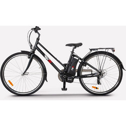RKS CR5 Γυναικείο Ηλεκτρικό Ποδήλατο Trekking 28" 250W με 7 Ταχύτητες Μαύρο