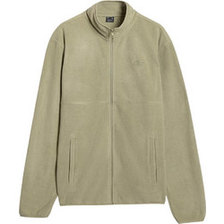 4F Ανδρική Ζακέτα Fleece με Φερμουάρ Χακί 4FWAW25TFLEM357-44S