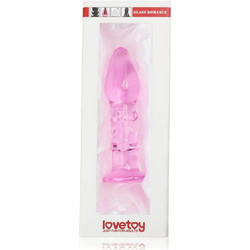 Lovetoy 5.5" Glass Romance Πρωκτική Σφήνα 14cm Ροζ