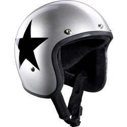Bandit Star Silver Κράνος Μηχανής Jet 950gr