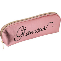 Shiny Glamour 1239761 Γυναικείο Νεσεσέρ 22x5.5x8.5cm Ροζ Χρυσό