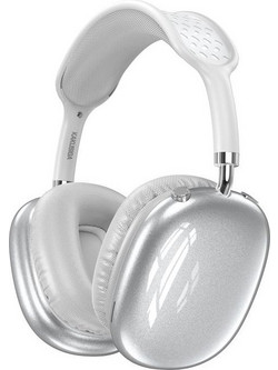 Kakusiga KSC-1466 Ενσύρματα & Ασύρματα Bluetooth Ακουστικά Over Ear Ασημί